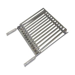 Grelha Parrilha Argentina Aço Inox com Caixa Gordura 50x40cm - 1