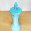 Ver imagem 3 de Rei - Peça Decorativa De Xadrez, Estatueta 15 Cm Altura - Toque 3D:Azul Tiffany