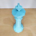 Ver imagem 2 de Rei - Peça Decorativa De Xadrez, Estatueta 15 Cm Altura - Toque 3D:Azul Tiffany