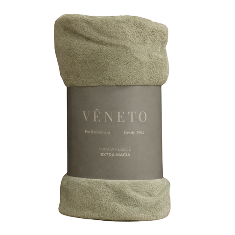 Manta Fleece Microfibra 180g Vêneto Verde Casal
