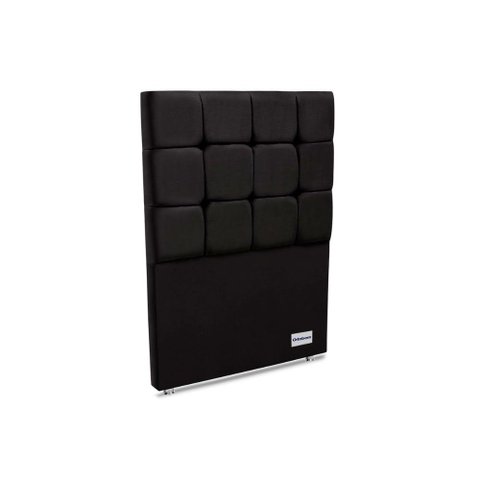 Cabeceira Cama Box Estofada Piave Veluto Solteiro - Suede Preto - Ortobom