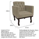 Ver imagem 3 de Kit 2 Poltronas Classic Suede - Doce Sonho Móveis