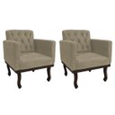 Ver imagem 1 de Kit 2 Poltronas Classic Suede - Doce Sonho Móveis