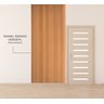 Painel Ripado Versátil 270x110cm: 01 Unid. (3m²) Polietileno - Talatto Painéis - Amêndoa - 4
