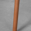 Ver imagem 6 de Conjunto Mesa de Jantar Square Redonda Bétula - 88cm + 4 Cadeiras Nord Encosto Madeira Assento PU -