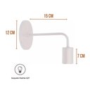 Ver imagem 2 de Luminária De Parede Abajur Arandela De Parede Vintage Retro - Branca