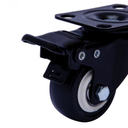 Ver imagem 3 de Rodizio Giratório Roda de 40mm com Rolamento e Freio Duplo Preto