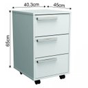 Ver imagem 4 de Gaveteiro para Escritório 3 Gavetas B26