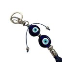 Ver imagem 4 de Chaveiro Olho Grego Proteção contra Inveja- Selecione Modelo:duplo Murano Azul Pompom