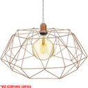 Ver imagem 3 de Pendente Aramado Estádio Grande Cabo Cristal 2M Luminária Lustre Teto Moderno Retrô Cobre Rose Gold