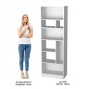 Ver imagem 3 de Estante de Livros 60CMX180CM 8 Nichos Roma Branco