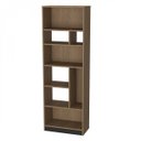 Ver imagem 2 de Estante de Livros 60CMX180CM 8 Nichos Roma Marrom/Mel/Preto