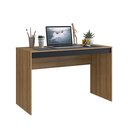 Ver imagem 4 de Escrivaninha Mesa Escritório Gamer B23 120cm Mel e Preto Marrom