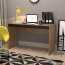 Ver imagem 1 de Escrivaninha Mesa Escritório Mesa Gamer B23 120cm Mel E Preto