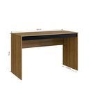 Ver imagem 3 de Escrivaninha Mesa Escritório Gamer B23 120cm Mel e Preto Marrom