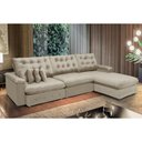 Ver imagem 1 de Sofá Berlin 3.85x2.10m com Chaise Super Pillow Top - Bege