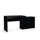Ver imagem 2 de Mesa Gamer Escrivaninha B24 4 Nichos 180cm Preto Ff
