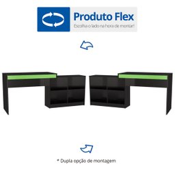 Mesa Gamer Escrivaninha 4 Nichos B24 - 7