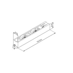 Roldana 200kg Suprema - Alta Resistencia e Rolamento - para Porta de Correr e Janelas - 9