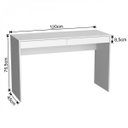 Ver imagem 4 de Escrivaninha Mesa Escritório 2 Gavetas Madri