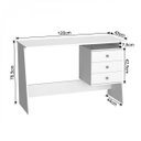 Ver imagem 5 de Escrivaninha Mesa Escritório 3 Gavetas Maceió