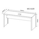 Ver imagem 5 de Kit para Escritório com Mesa Gaveteiro e Estante 5 Nichos Pr Cor:preto