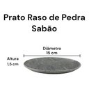 Ver imagem 3 de Kit 10 Pratos Rasos de Pedra Sabão 15 cm