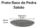 Ver imagem 3 de Kit 10 Pratos Rasos de Pedra Sabão 15 cm
