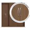 Guarda-Roupa Casal 6 Portas Édez Zen 2m, Nogueira - 4