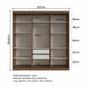 Guarda-Roupa Casal 6 Portas Édez Zen 2m, Nogueira - 12