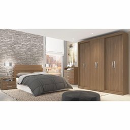 Guarda-Roupa Casal 6 Portas Édez Zen 2m, Nogueira - 13