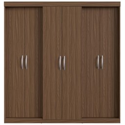 Guarda-Roupa Casal 6 Portas Édez Zen 2m, Nogueira - 3