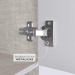 Guarda-Roupa Casal 6 Portas Édez Zen 2m, Nogueira - 9