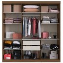 Ver imagem 5 de Guarda-Roupa Casal 6 Portas Édez Zen 2m, Nogueira