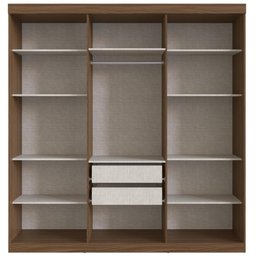 Guarda-Roupa Casal 6 Portas Édez Zen 2m, Nogueira - 10