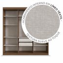Ver imagem 6 de Guarda-Roupa Casal 6 Portas Édez Zen 2m, Nogueira