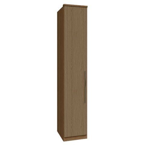 Guarda Roupa Modulado 01 Porta com Prateleiras 245cm Altura Setiba - Jequitibá/Carvalho