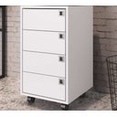 Ver imagem 4 de Gaveteiro 4 Gavetas Office Branco