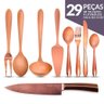 Kit Utensílios de Aço Inox Lovers Cobre 9 Peças Gourmet Mix - 1