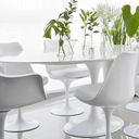 Ver imagem 4 de Mesa de Jantar Tulipa Saarinen Oval 160x90 Cm Laqueado Linn Design Decor Branco