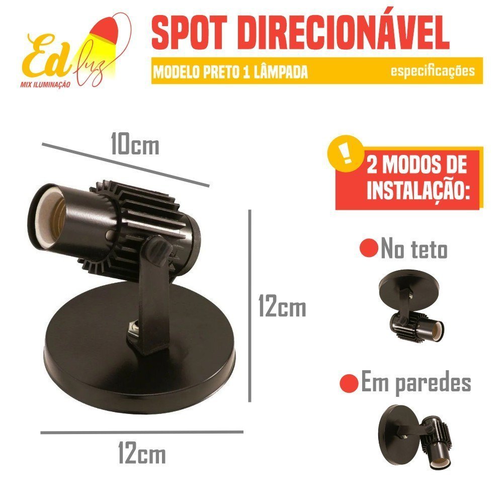 Spot Sobrepor Aletado Sala Cozinha Banheiro Teto Decorativo - 2