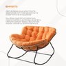 Nut Chair: Terracota Poltrona de Balanço com Estrutura Robusta e Almofada Removível - 5