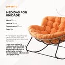 Ver imagem 7 de Poltrona de Balanço Terracota com Estrutura Robusta e Almofada Removível