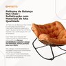 Nut Chair: Terracota Poltrona de Balanço com Estrutura Robusta e Almofada Removível - 4