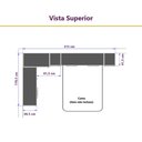 Ver imagem 4 de Guarda Roupa Modulado Casal 1,38 M de Canto Paris Luciane M06:branco