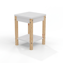 Ver imagem 2 de Mesa de Cabeceira Arredus em Madeira Maciça e MDF 33x45,3cm Branco