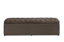 Ver imagem 1 de Calçadeira Baú Imperatriz 138 cm Suede Marrom Claro