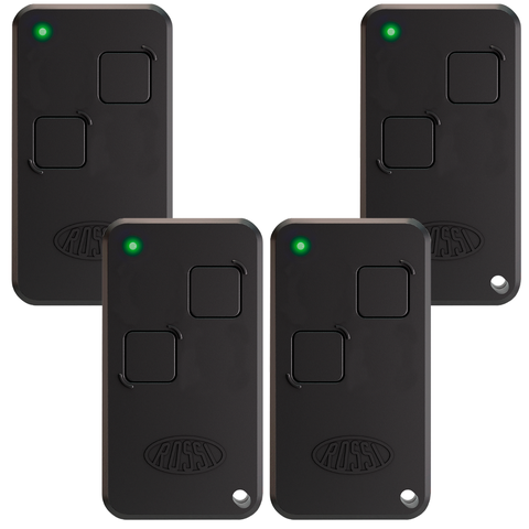 Controle Remoto Ntx Rc 433 Mhz Preto Rossi 4 Unidades