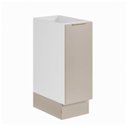 Ver imagem 2 de Balcão Planejado 1 Porta 30cm sem Tampo com Rodapé Ipanema CabeCasa MadeiraOriginals Branco/Fendi