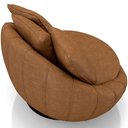 Ver imagem 2 de Kit 02 Poltronas Giratórias para Sala de Estar Kira M03 Couríssimo Whisky - Lyam Decor